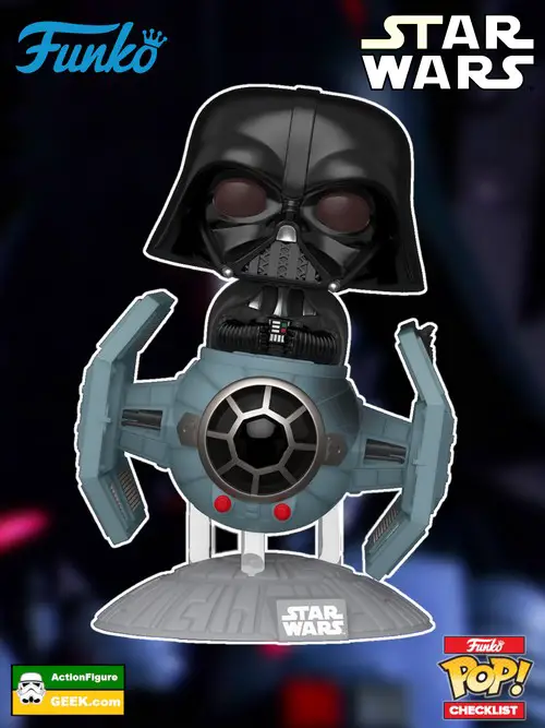 742 Star Wars Dark Side Darth Vader with TIE Fighter Advanced x1 Starfighter Deluxe Funko Pop! Ride