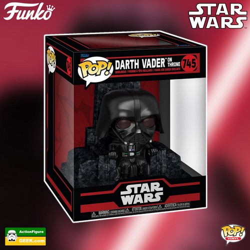 745 Star Wars Dark Side Darth Vader on Throne Deluxe Funko Pop!