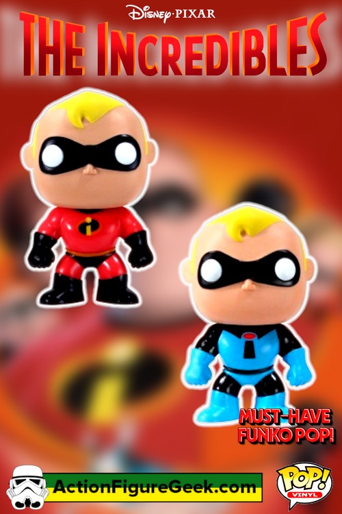 17 The Incredibles - Mr. Incredible and Mr. Incredible Blue Suit - 2011 SDCC Exclusive Funko Pop! (PR=480 pieces)