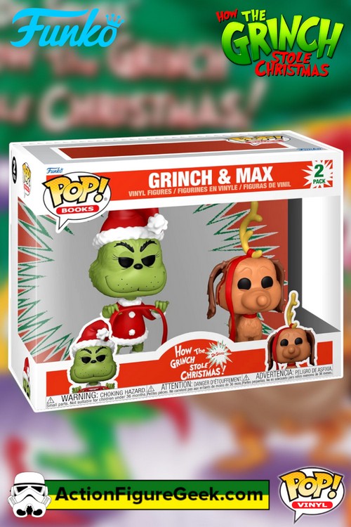 How the Grinch Stole Christmas Grinch and Max Funko Pop! Vinyl Figure 2-Pack