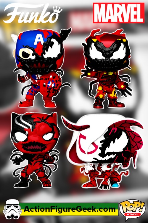 New Marvel Carnage Funko Pops