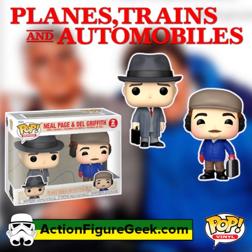 Planes, Trains, and Automobiles Neal Page and Del Griffith Funko Pop! Vinyl Figure 2-Pack featured image