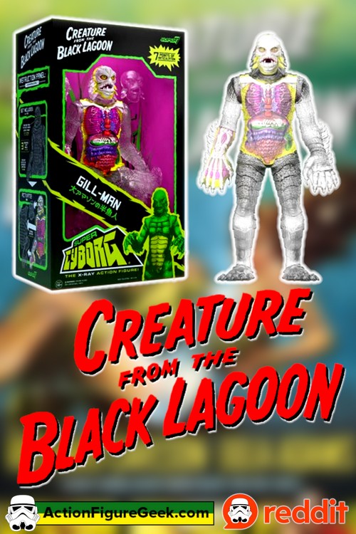 Universal Monsters Creature from the Black Lagoon Clear Super Cyborg Vinyl Figure