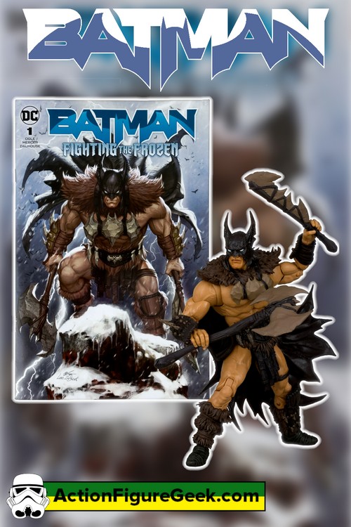 Batman Wv4 - Batman Fighting the Frozen Dc Direct 7-inch Figure with Comic