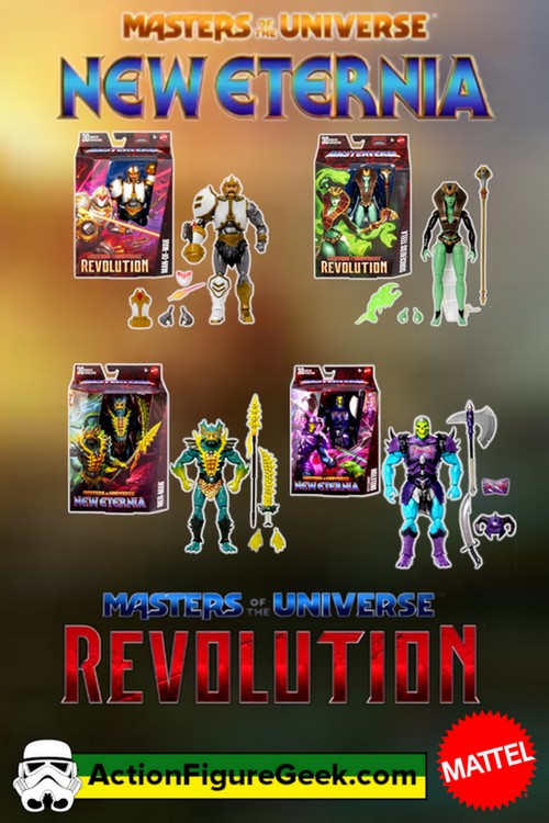 NEW Masters of the Universe Revolution and New Eternia Action Figures