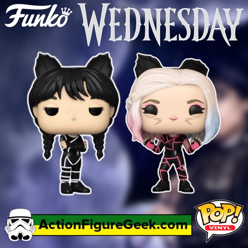 Wednesday and Enid Sinclair Funko Pops at 2024 NYCC