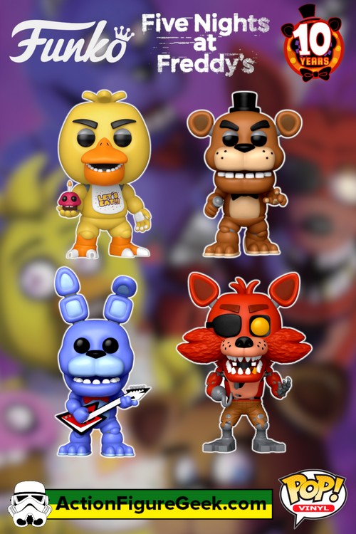 Five Nights at Freddy's 10th Anniversary Funko Pops!