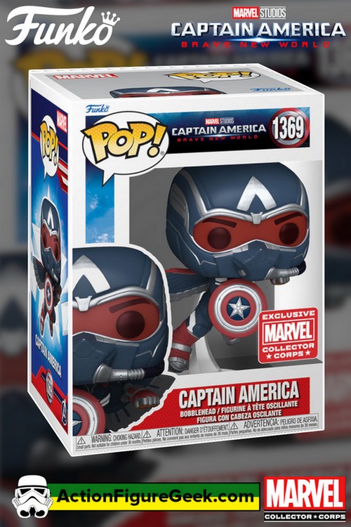 1369 Captain America  Brave New World - Captain America Marvel Collectors Corp Exclusive Funko Pop!