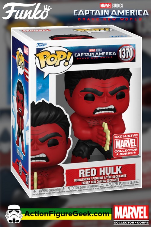 1370 Captain America  Brave New World - Red Hulk Marvel Collectors Corp Exclusive Funko Pop!