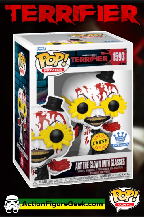 1593 Art the Clown with Glasses - Bloodied Chase Funko Pop! FunkoShop Exclusive