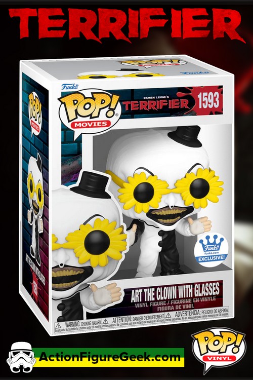 1593 Art the Clown with Glasses Funko Pop! Funko Shop Exclusive