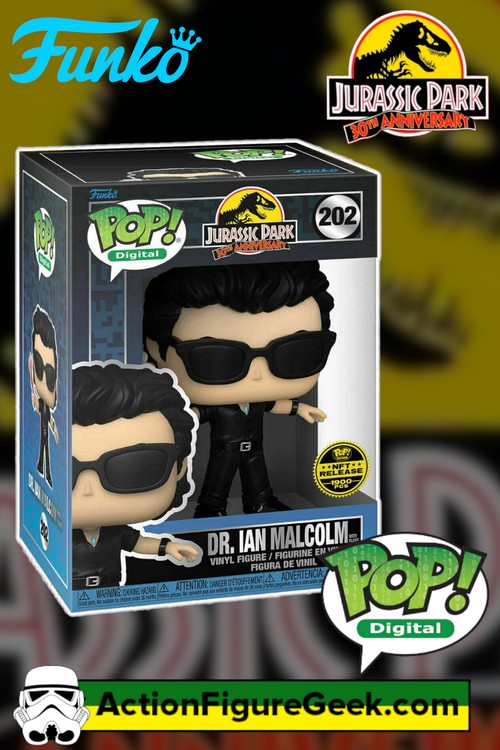 202 Jurassic Park 30th Anniversary - Dr. Ian Malcom with Flare NFT Digital Funko Pop! (1900 PCS)