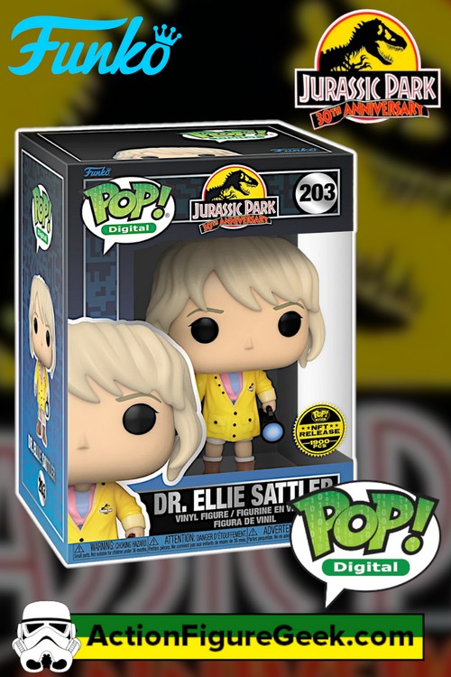 203 Jurassic Park 30th Anniversary - Dr. Ellie Sattler NFT Digital Funko Pop! (1900 PCS)