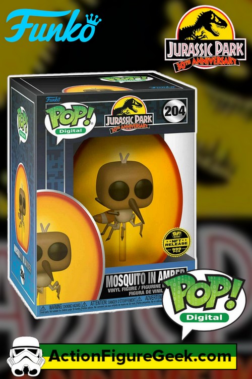 204 Jurassic Park 30th Anniversary - Mosquito in Amber NFT Digital Funko Pop! (999 PCS)