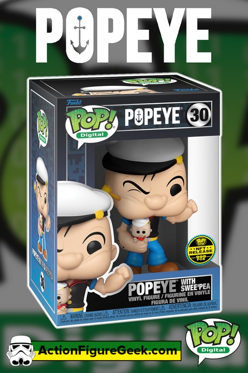 30 Popeye Popeye with Swee'Pea NFT Digital Funko Pop! (999 PCS)