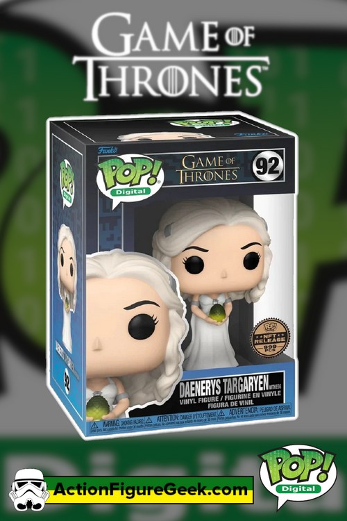 92 Game of Thrones Daenerys Targaryen with Egg Funko NFT Digital Pop! (999 PCS)