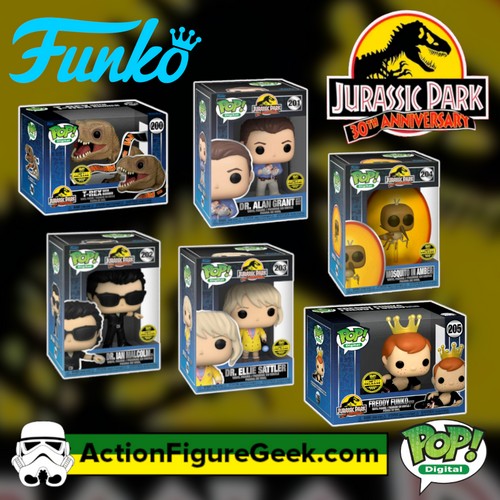 Jurassic Park 30th Anniversary NFT Digital Funko Pop! Checklist (Physical Funko Pops)