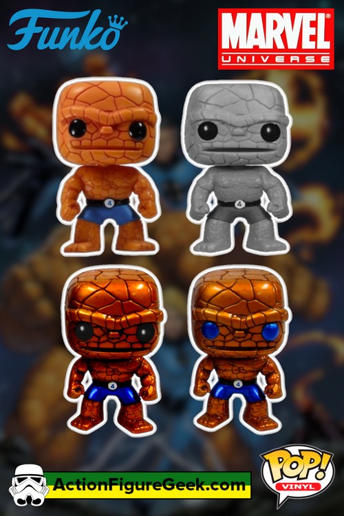 09 The Thing - The Thing B-W - Gemini Collectibles - The Thing (Metallic) - The Thing (Metallic Blue Eyes) - 2011 SDCC (Limited PR=480)