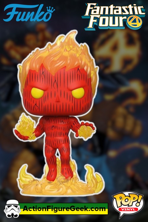 572 Human Torch GITD - Marvel Collectors Corps Funko Exclusive