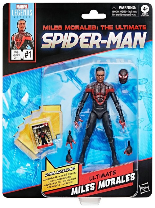 Marvel Legends Ultimate Spider-Man Miles Morales Comics-Inspired 6-Inch Action Figure