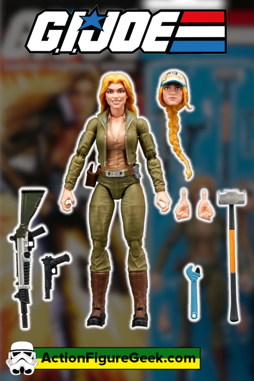 G.I. Joe Classified Series Retro Cardback Courtney Cover Girl Krieger 6-Inch Action Figure with accessories