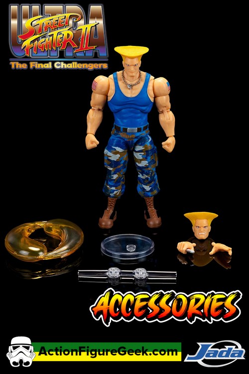 Jada Toys’ Ultra Street Fighter II Guile (Player 2) Action Figure - Features and Details