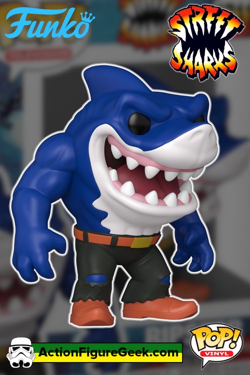 1711 Street Sharks Ripster Funko Pop! The Street Sharks Leader in Full Great White Glory