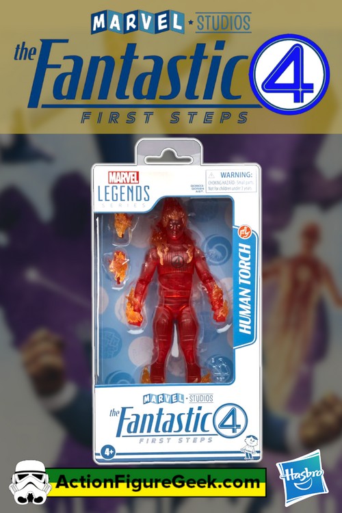 Flame On Human Torch Figure – Marvel Legends First Steps Edition