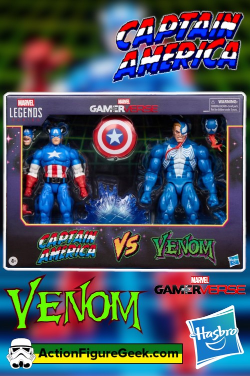 Captain America and Venom Gamerverse Figures Breakdown