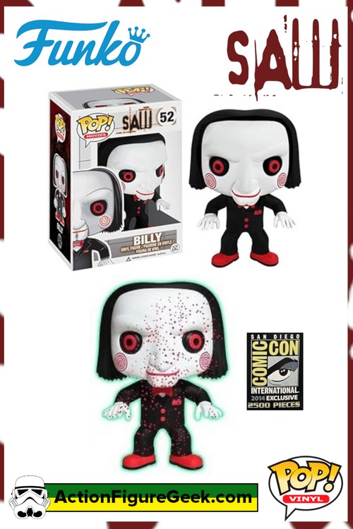 52 Saw Billy Funko Pop! and SDCC GITD Exclusive