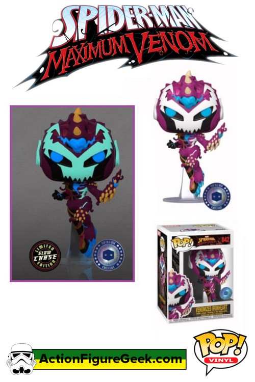 842 Spider-Man - Maximum Venom Venomized Ironheart Funko Pop!  - Dark Symbiote Twist